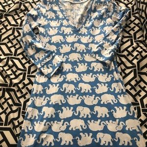 Lilly Pulitzer elephant cotton dress xs